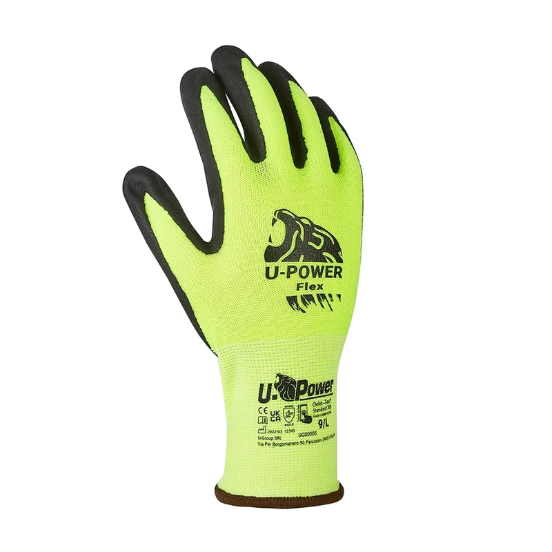 Handschuhe U-Power Flex Fluoreszierendes Gelb