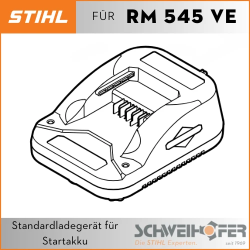 Ladegerät für RM 545 VE (Briggs-Motor)
