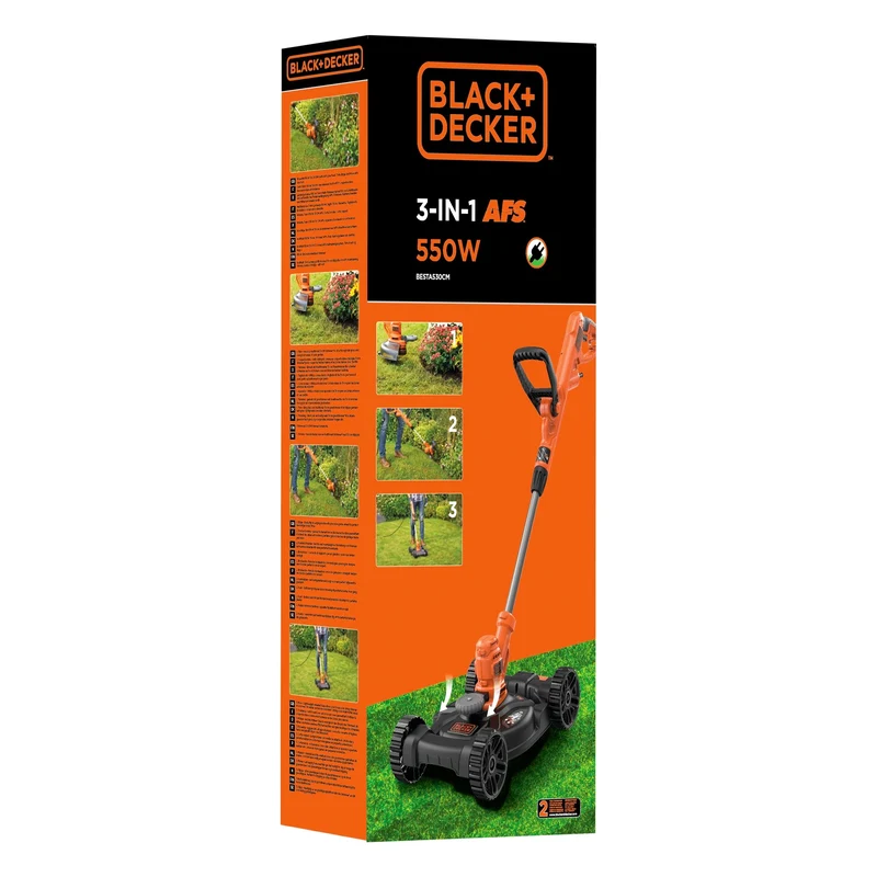 3-in-1-Trimmer Black+Decker BESTA530CM-QS 550W
