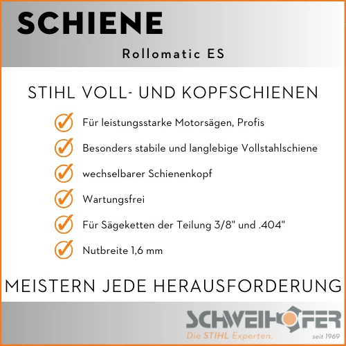 STIHL Führungsschiene 3/8", 1.6 mm, Rollomatic ES