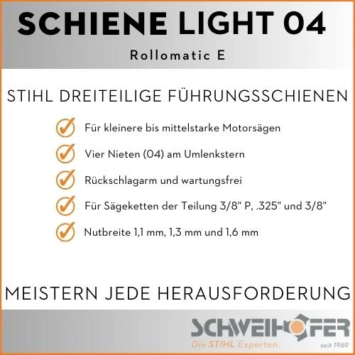 STIHL Führungsschiene, .325", 1.6 mm, Rollomatic E