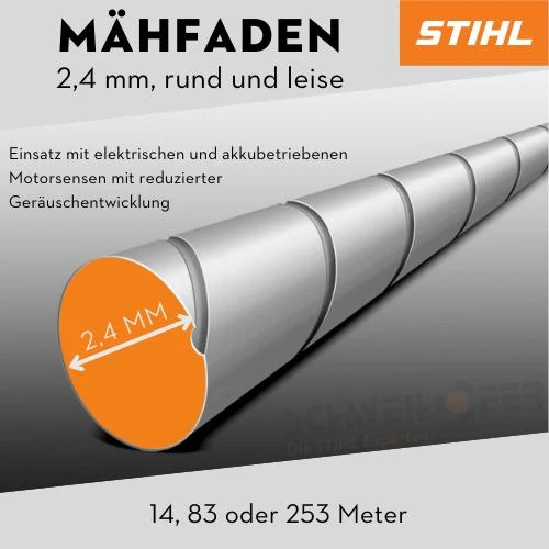 STIHL Mähfaden rund leise