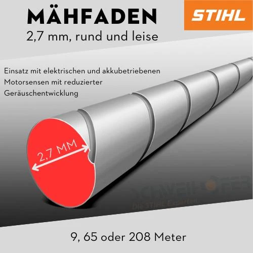 STIHL Mähfaden rund leise