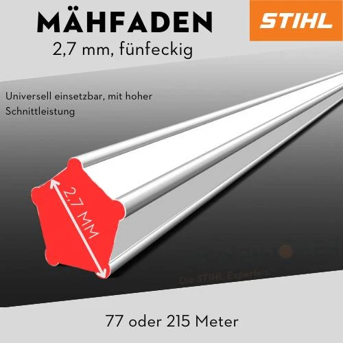 STIHL Mähfaden 5-eckig