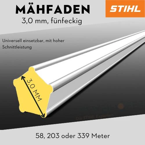 STIHL Mähfaden 5-eckig