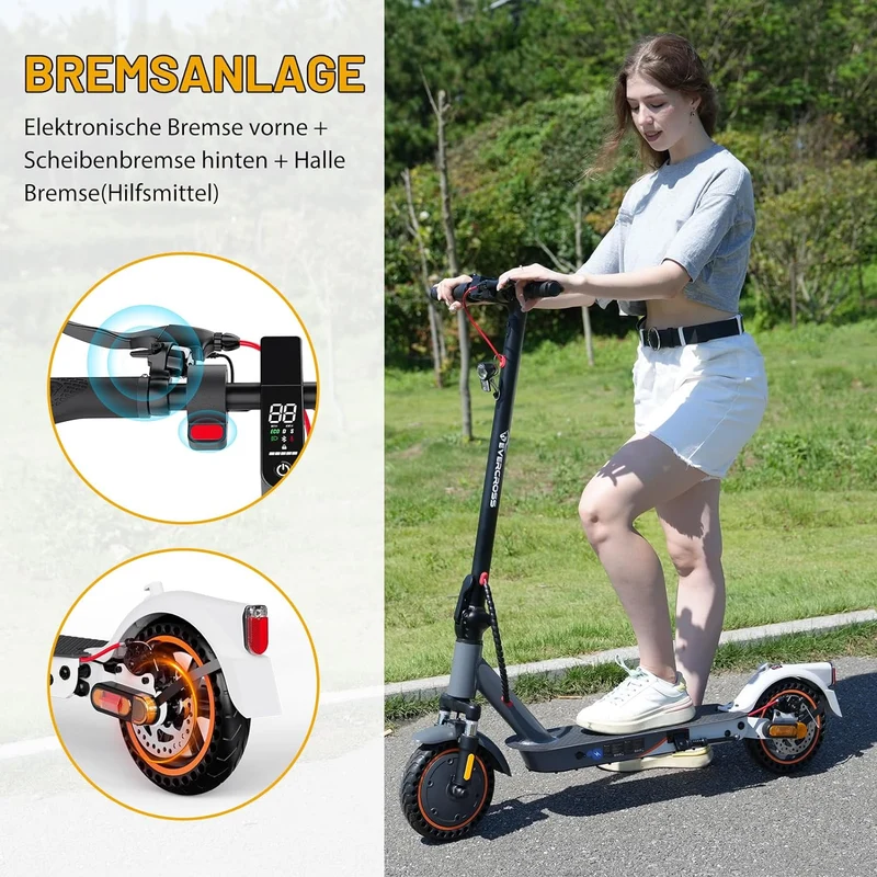 E Scooter E Roller 400W mit Straßenzulassung 20kmh 30km Reichweite