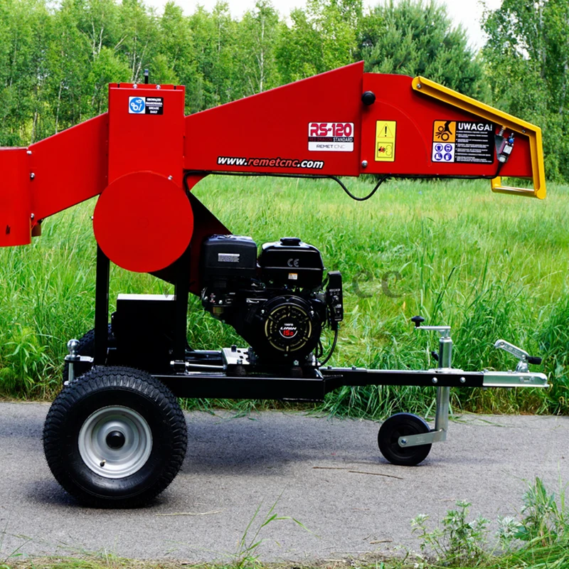 Dragon Standard RS-120 4 M Holzhacker mit Benzinmotor und Off Roadfahrwerk