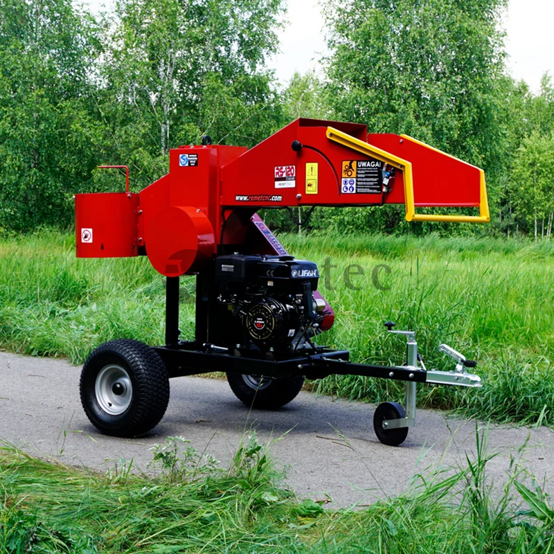 Dragon Standard RS-120 3 M Holzhacker mit Benzinmotor und Off Roadfahrwerk