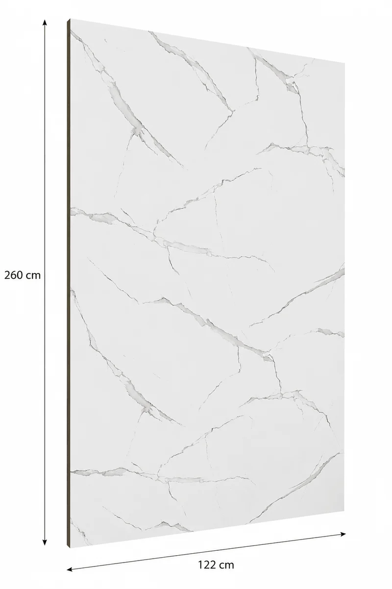 Wandpaneele Wandverkleidung Wandplatten PVC Marmoroptik Hochglanz 260 x 122 cm 01312