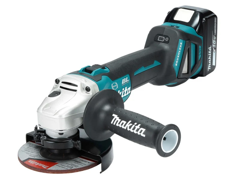 Makita Akku Winkelschleifer 18V - 2x Akku + Netzteil DGA513