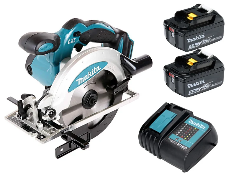 Makita Akku Kreissäge Handkreissäge 18V 2x Akku +Netzteil DSS610