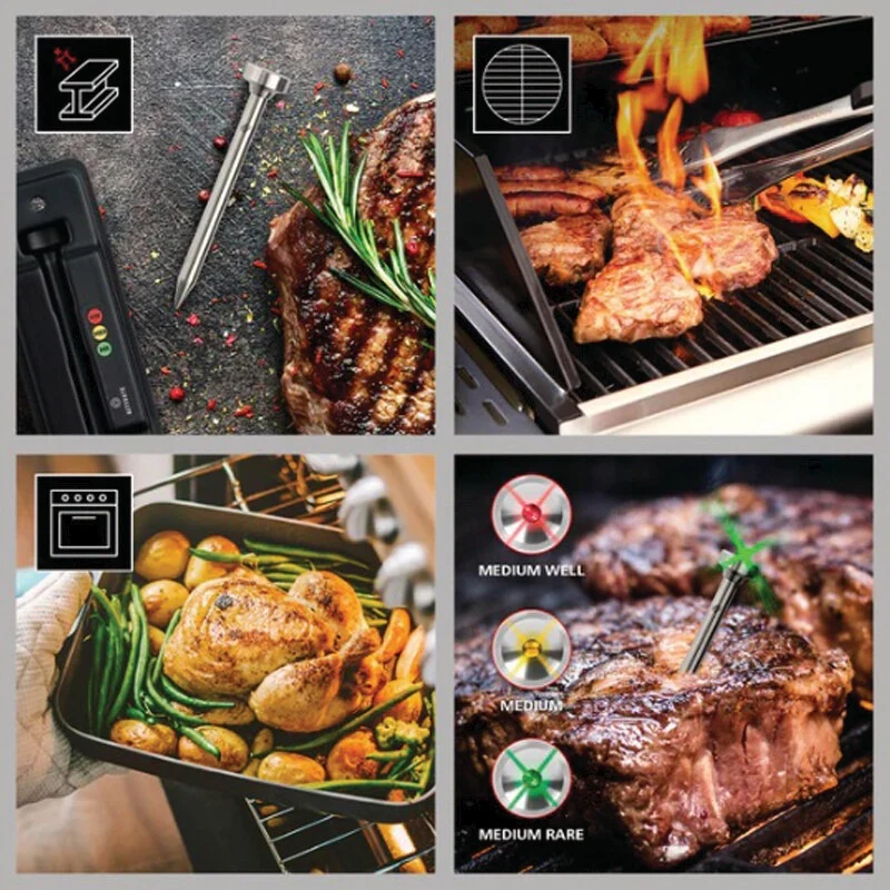 LANDMANN LED-Grillthermometer – 86 mm