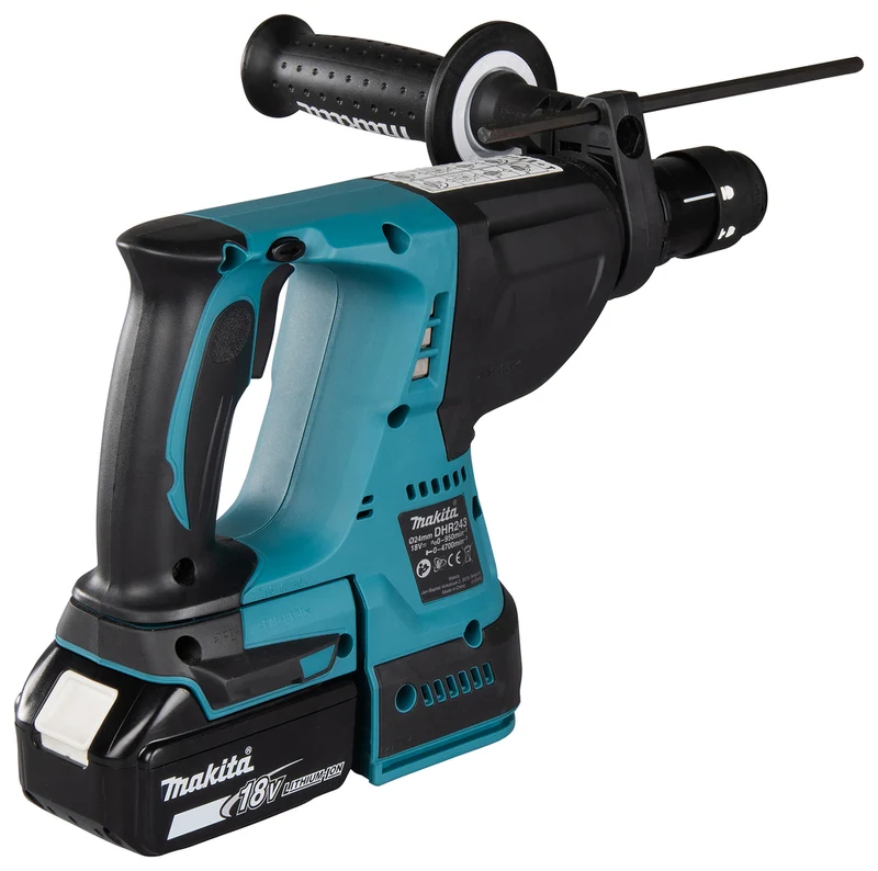 Makita Akku Kombihammer Bohrhammer 18V DHR243Z Bohrmaschine Sologerät mit wechselbarem Bohrfutter
