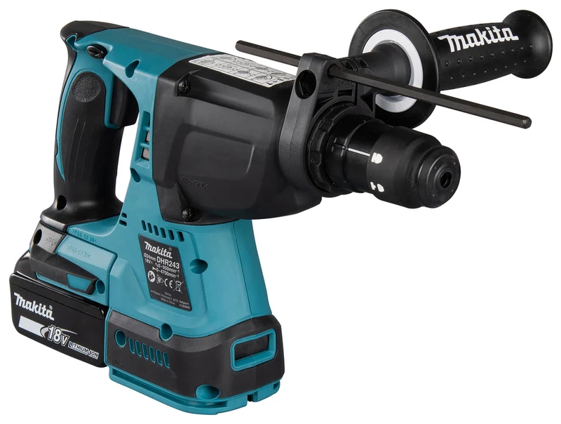 Makita Akku Kombihammer Bohrhammer 18V DHR243Z Bohrmaschine Sologerät mit wechselbarem Bohrfutter