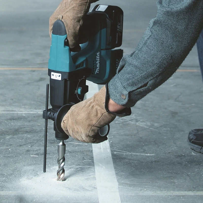 Makita Akku Kombihammer Bohrhammer 18V DHR243Z Bohrmaschine Sologerät mit wechselbarem Bohrfutter