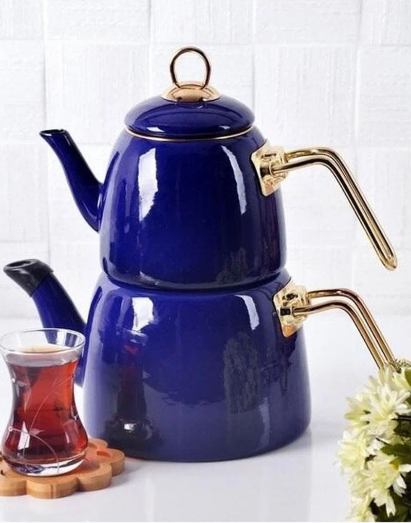 Elite Class Emaille Teekannen-Set