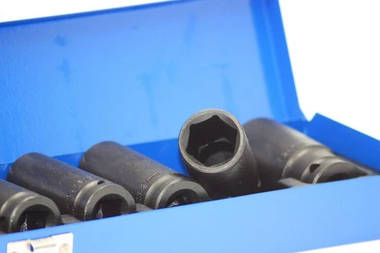 Stahlkaiser Kraft Steckschlüssel Satz Sechskant lang 1/2" 10 tlg.