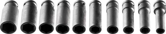 Stahlkaiser Kraft Steckschlüssel Satz Sechskant lang 1/2" 10 tlg.