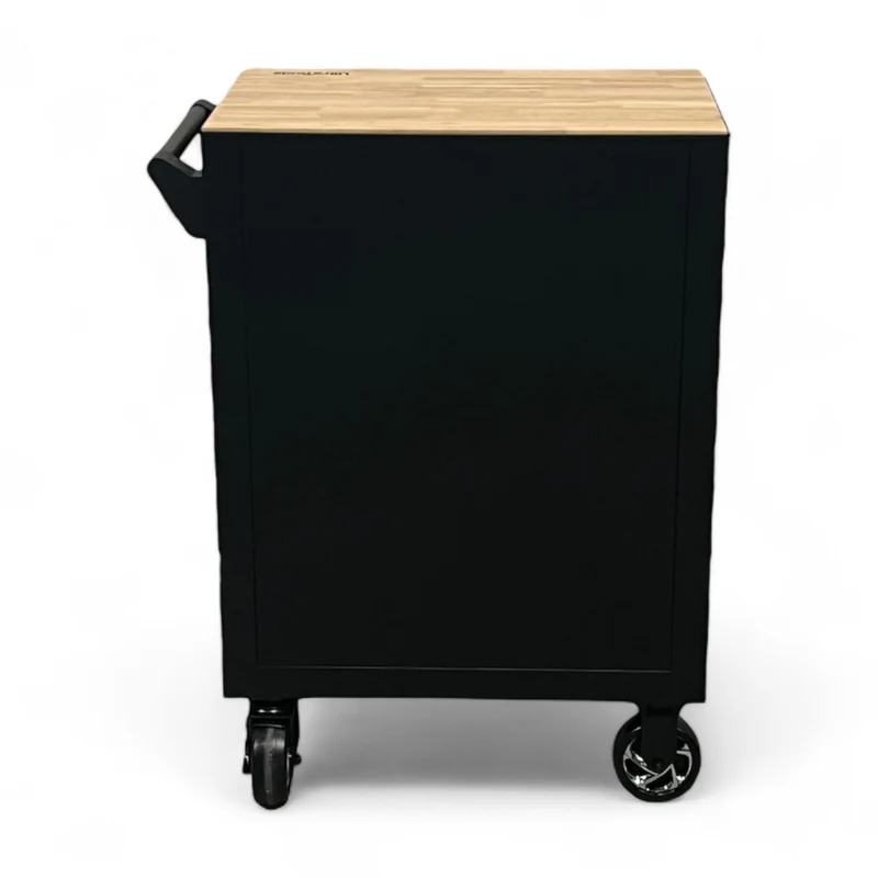 Werkstattwagen voll 7/7 Chrom Vanadium Werkzeugwagen +Holzplatte