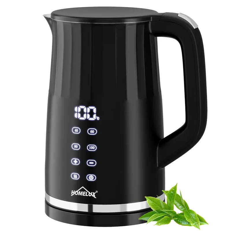 Homelux Elektrisch Wasserkocher Edelstahl Doppelwand 2200W