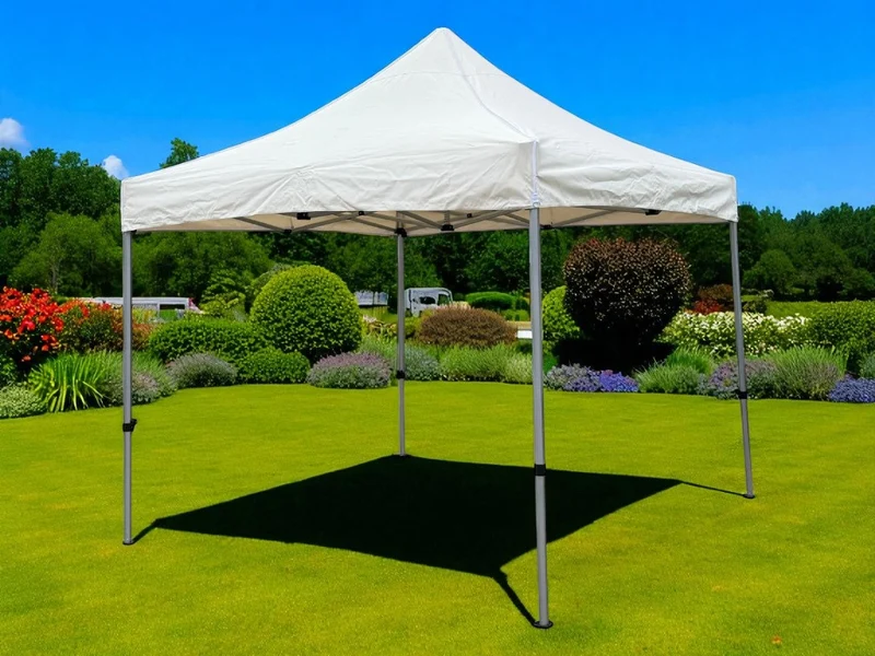 3x3m Faltschirm Pavillon Gartenpavillon Partyzelt Gartenzelt beige
