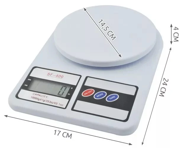 Küchenwaage 10kg/1g Haushaltswaage Briefwaage - Digitalwaage - Waage