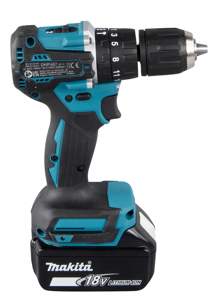 Makita Akkuschrauber 18V DHP487 - BL Motor