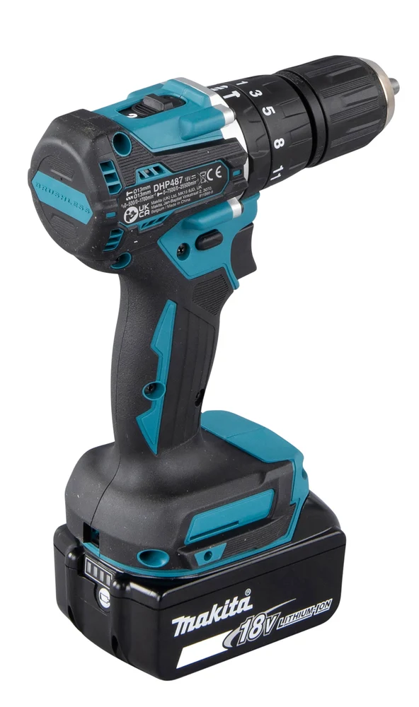 Makita Akkuschrauber 18V DHP487 - BL Motor