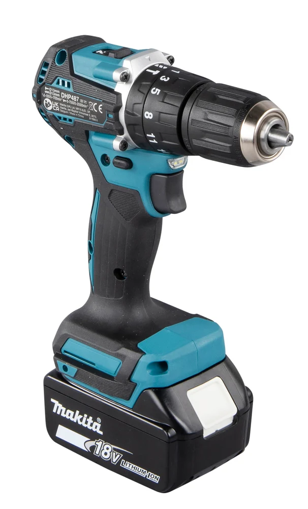 Makita Akkuschrauber 18V DHP487 - BL Motor