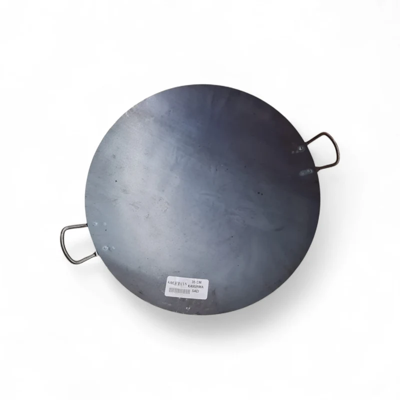 WOK Pfanne Asiapfanne Ø 24 cm SAC Kavurma Tandir Tava mit Holz Griff