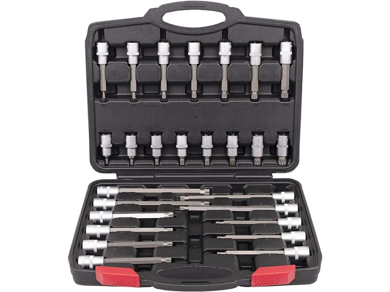 32 tlg. Innen Torx 1/2" Steckschlüsselsatz Set Bit Extra Lang