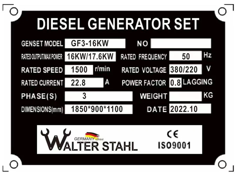 Diesel Stromerzeuger Generator Notstromaggregat 18 kW mit ATS