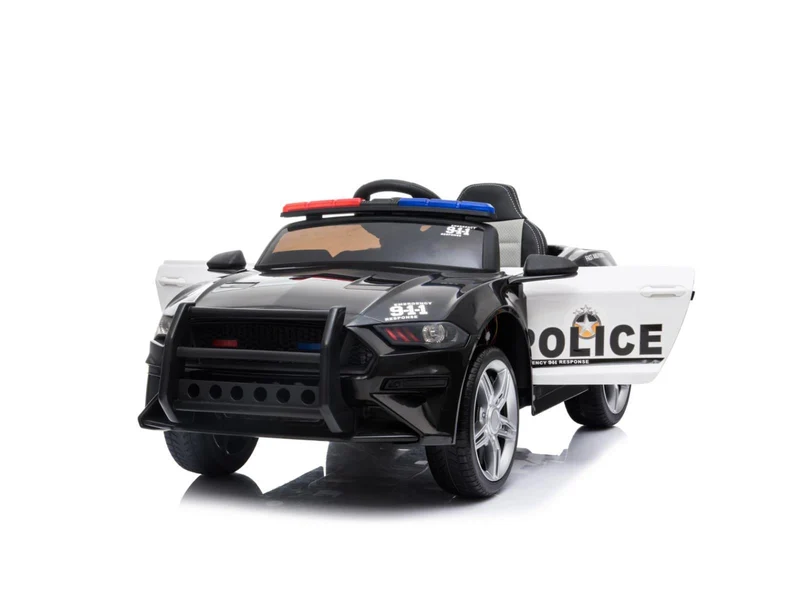 Ford Mustang Kinderauto Polizei 12V 2x35W 2.4Ghz USB MP3 Sirene
