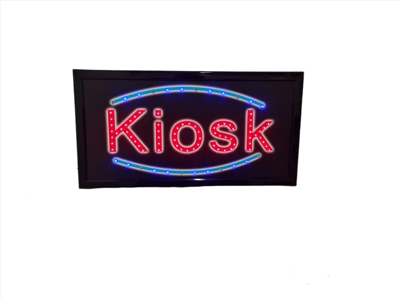 LED Leuchtschild Leuchtstark "KIOSK" 48 x 25 cm