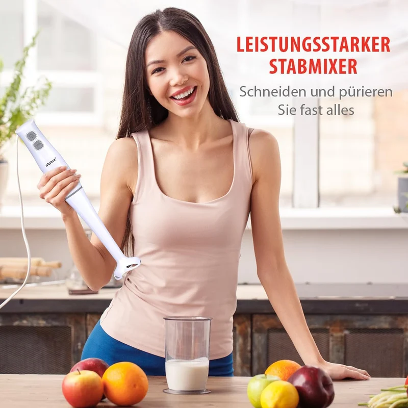 Stabmixer Set 400W Blender Mixer mit Zerkleinerer