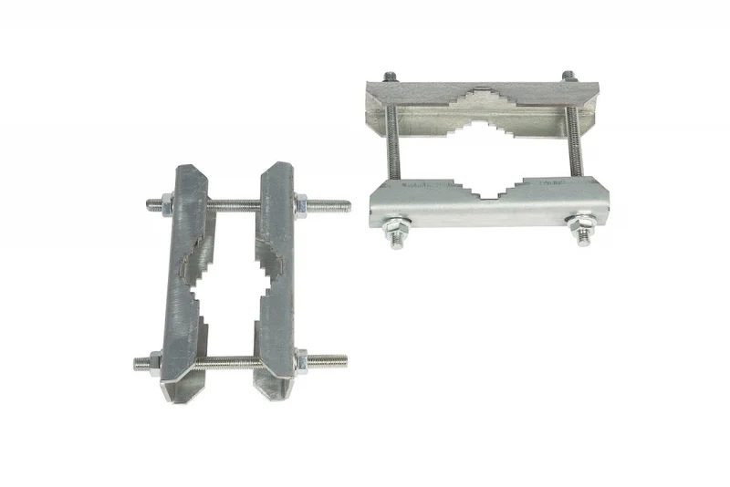 Universal Doppelschelle Sat Mast Schelle 2 er Set
