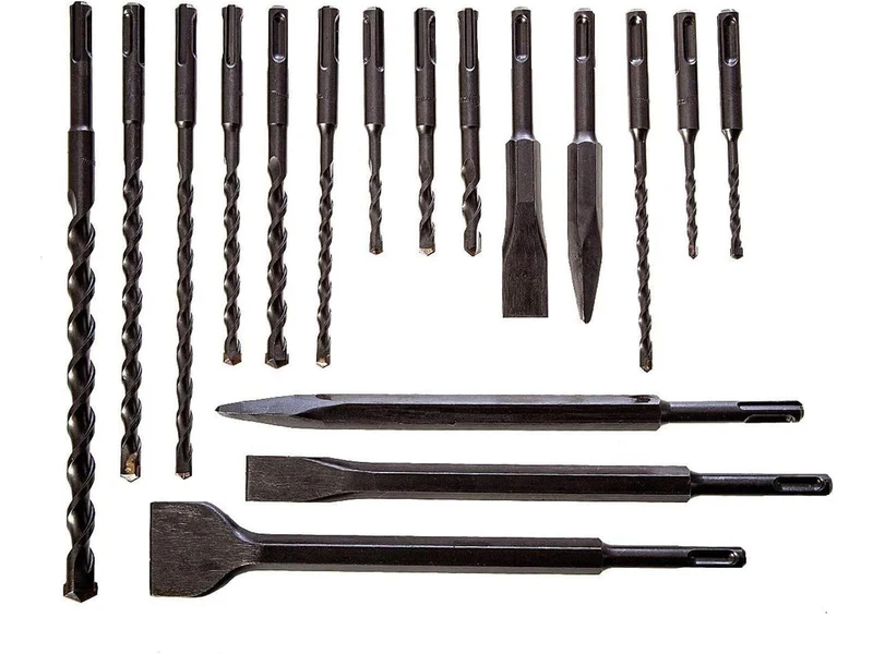 Makita D-21200 17tlg. SDS-Plus Bohrer und Meißel Set im Alukoffer
