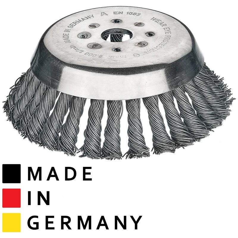 GRANIT Premium Kegelbürste Metall passend für Freischneider, Motor- und Akkusensen Gewicht 1,10 kg