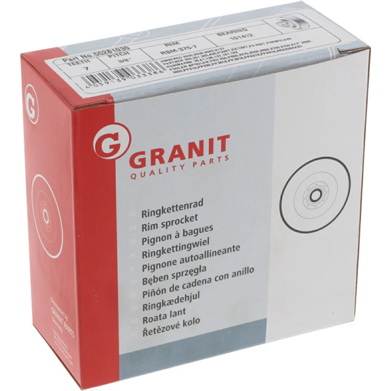 GRANIT ENDURANCE CUT Ringkettenrad 3/8" 7Z Gewicht 142 g