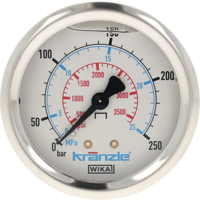 Kränzle Manometer Druckbereich (bar) 0 - 250
