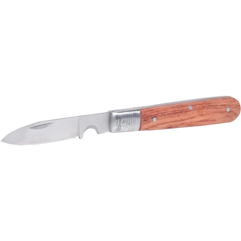 KS TOOLS Elektriker-Klappmesser, 1 gerade Klinge – 168 mm